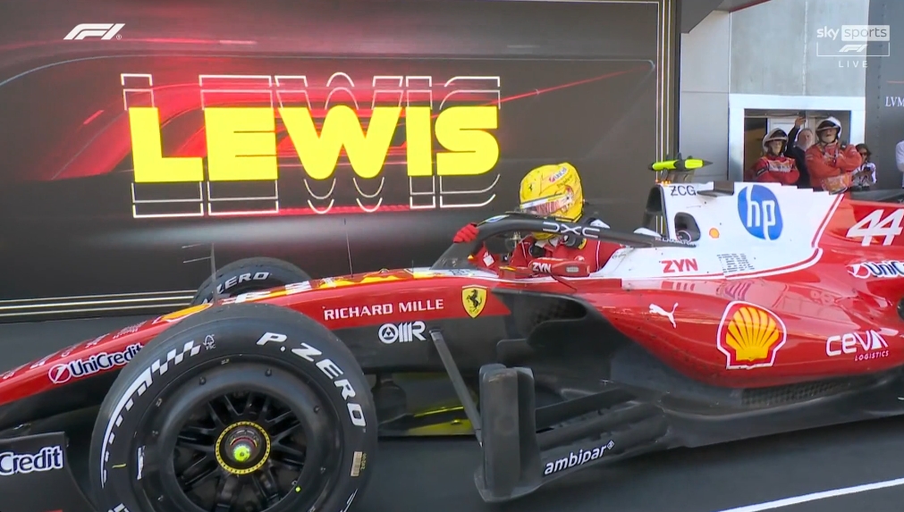 Lewis Hamilton First Ferrari win celebration #&-£