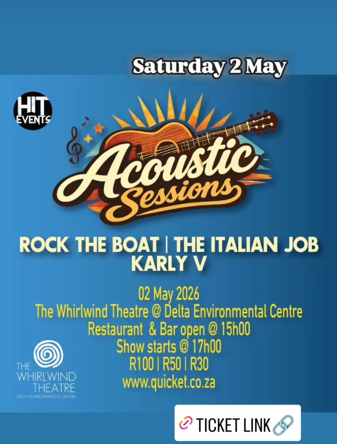 ROCK THE BOAT | THE ITALIAN JOB KARLY V @ The Whirlwind Theatre @ Delta Environmental Centre, 02-05-2026 17:00, R30 - Image 1