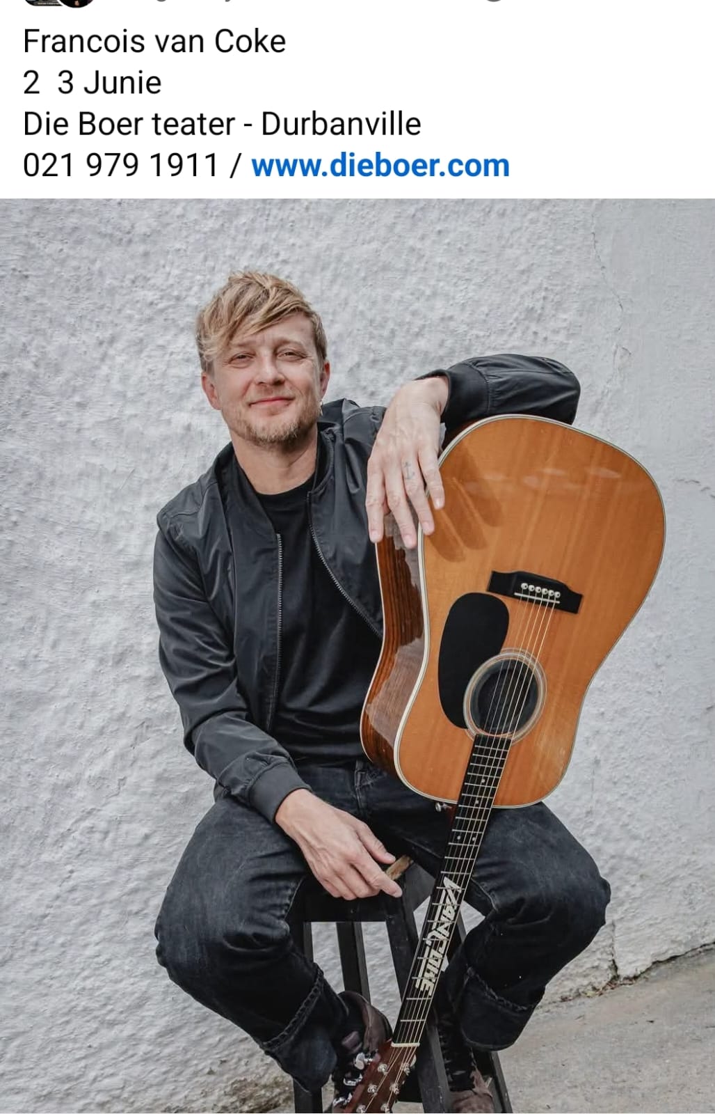 Francois van Coke @ Die Boer, Durbanville, 02-06-2026