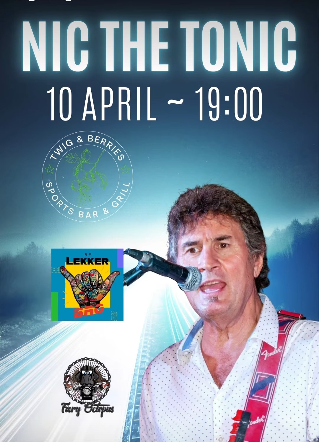 Nic The Tonic @ Twig & Berries Sports Bar & Grill, 10-04-2026 19:00 - Image 1