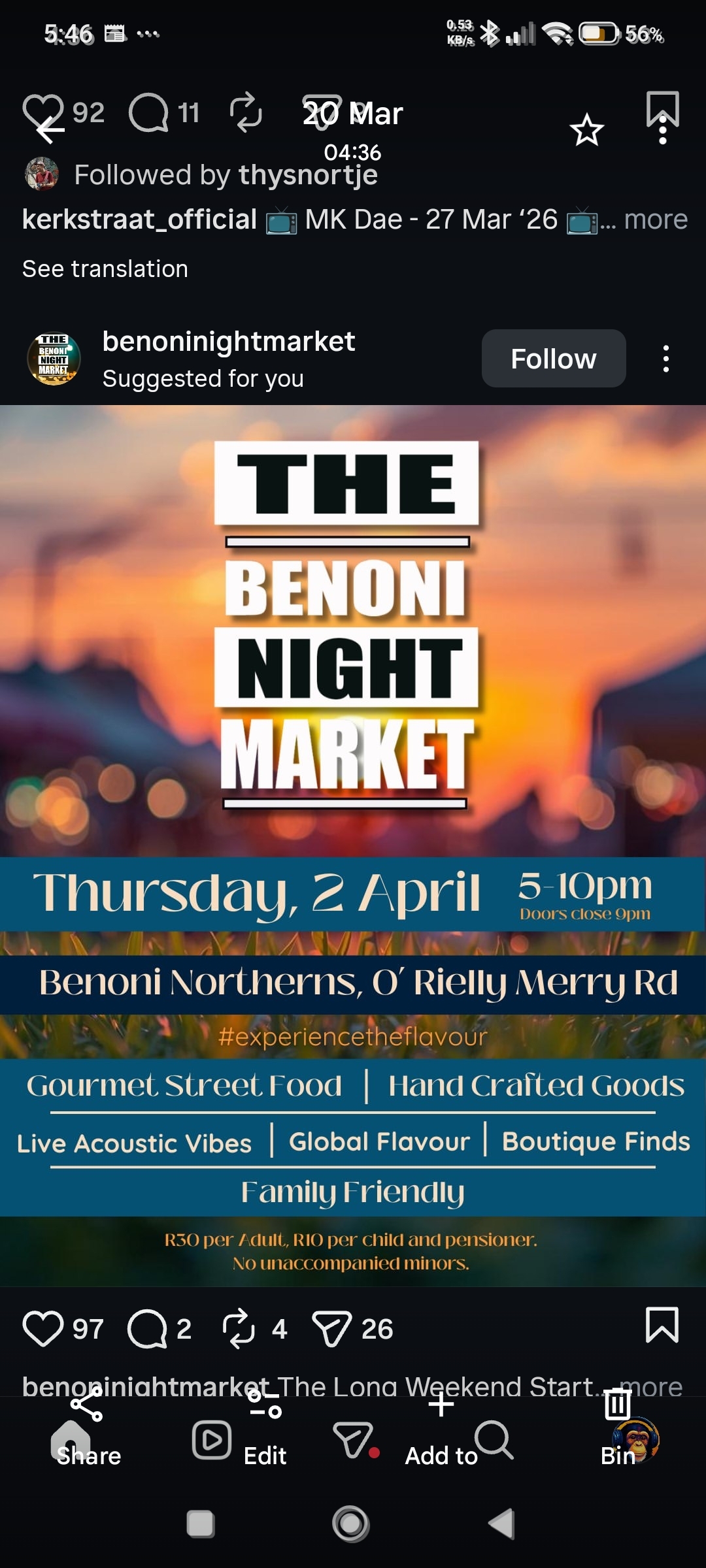 Benoni night market