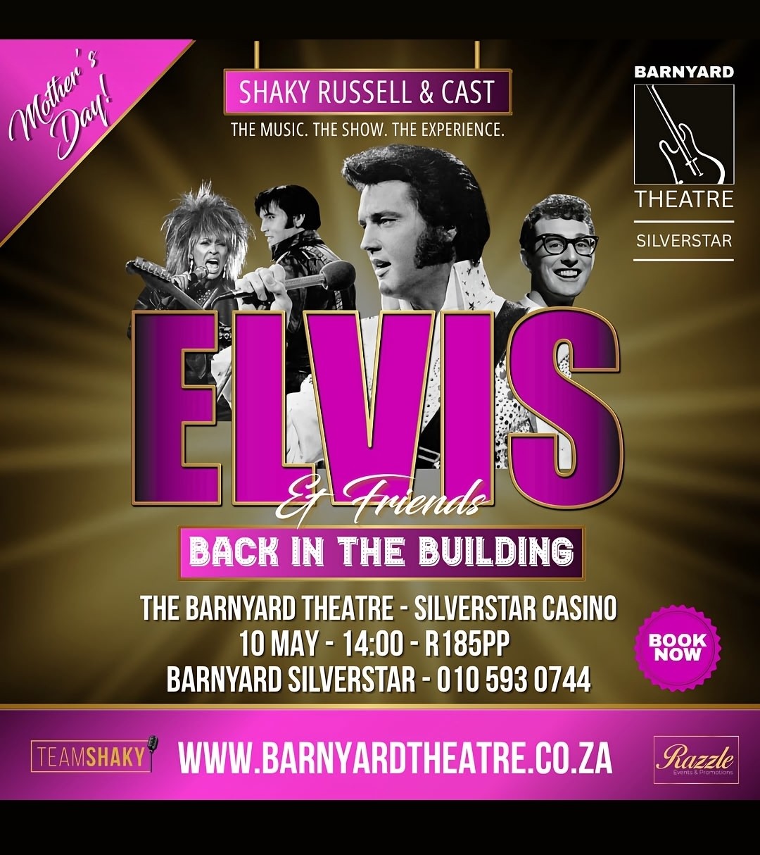 Elvis & Friends @ Barnyard Theatre - Silverstar Casino, 10 May 14:00, R185 - Image 1