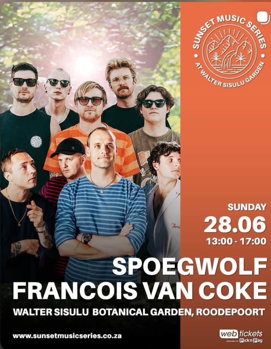 Spoegwolf & Francois Van Coke @ Walter Sisulu Botanical Garden, Roodepoort, 28-06-2026 13:00