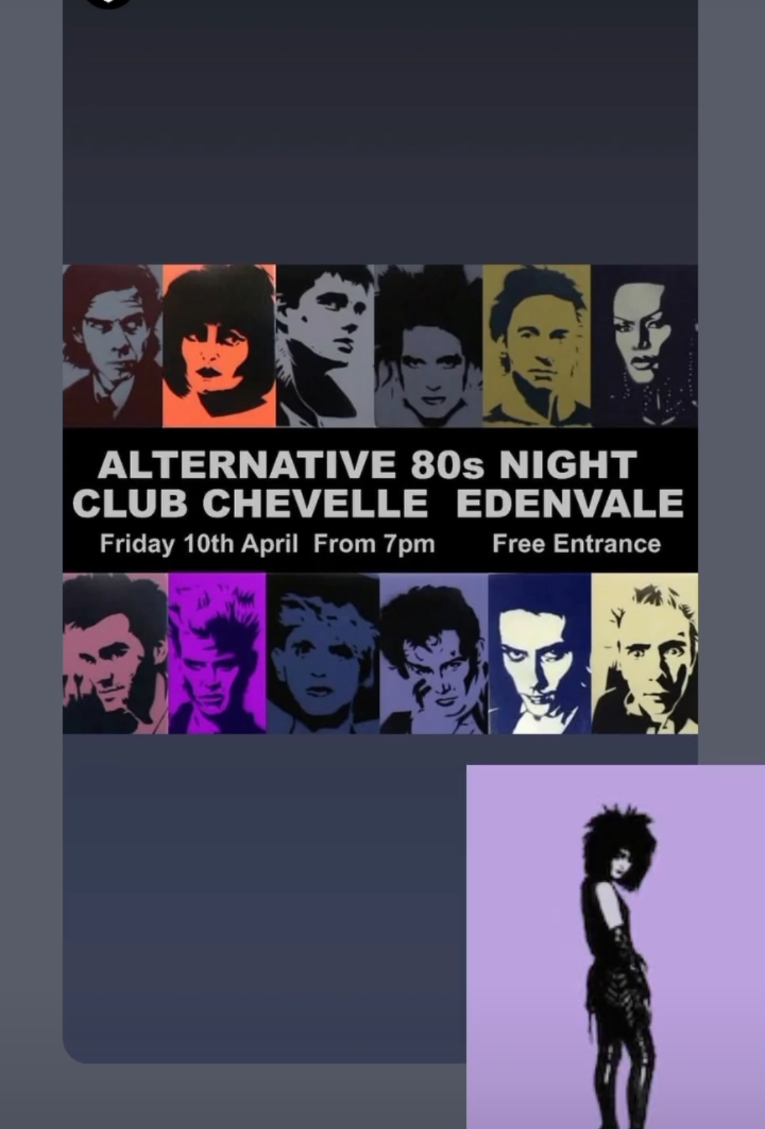 Alternative 80s Night @ Club Chevelle Edenvale, 10-04-2026 19:00
