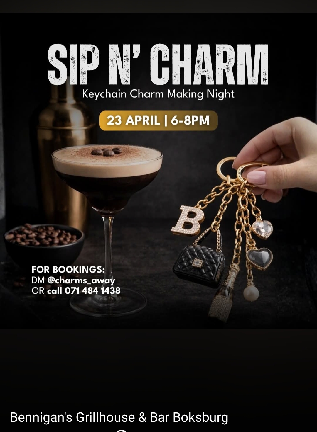 SIP N' CHARM @ Bennigans, 23-04-2026 18:00