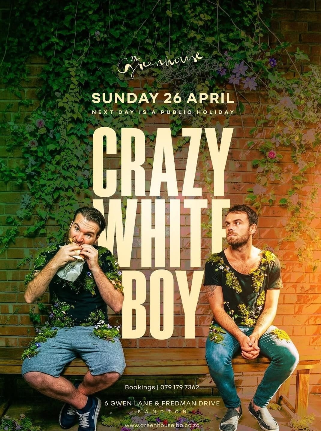 Crazy White Boy @ The Greenhouse, 26-04-2026