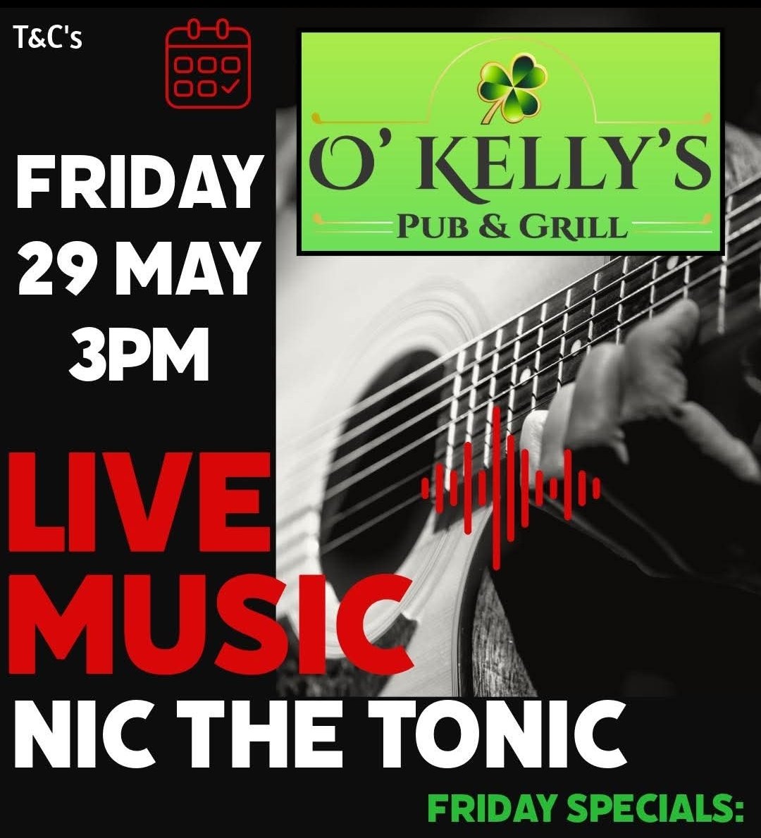Nic The Tonic @ O'Kelly's Pub & Grill, 29-05-2026 15:00 - Image 1