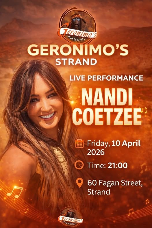 Nandi Coetzee @ Geronimo'S Pub & Grill, Strand, 10-04-2026 21:00