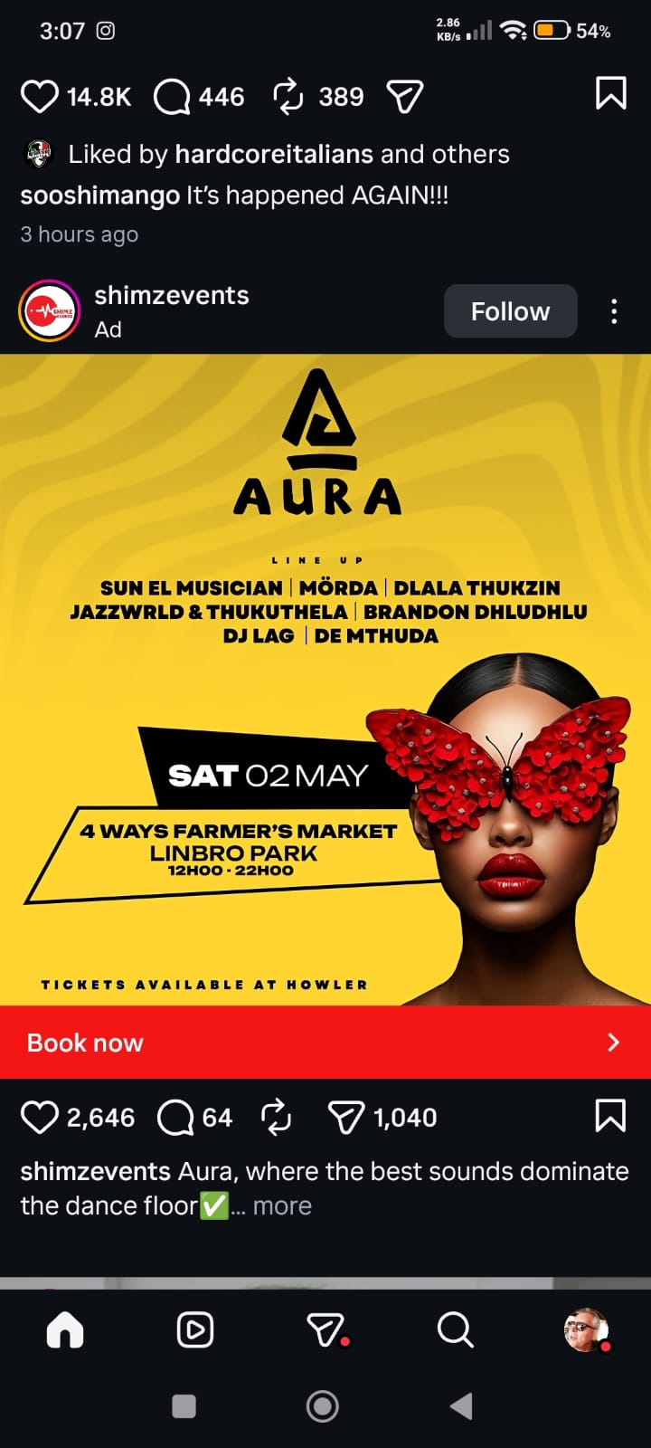 Aura @ 4ways Farmer's Market, 2 May, 12pm