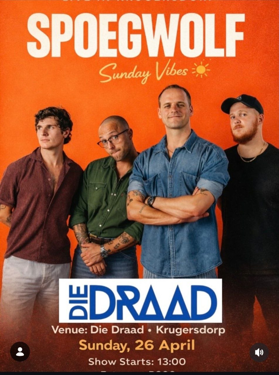 Spoegwolf @ Die Draad, Krugersdorp, 26 April 2026 13:00