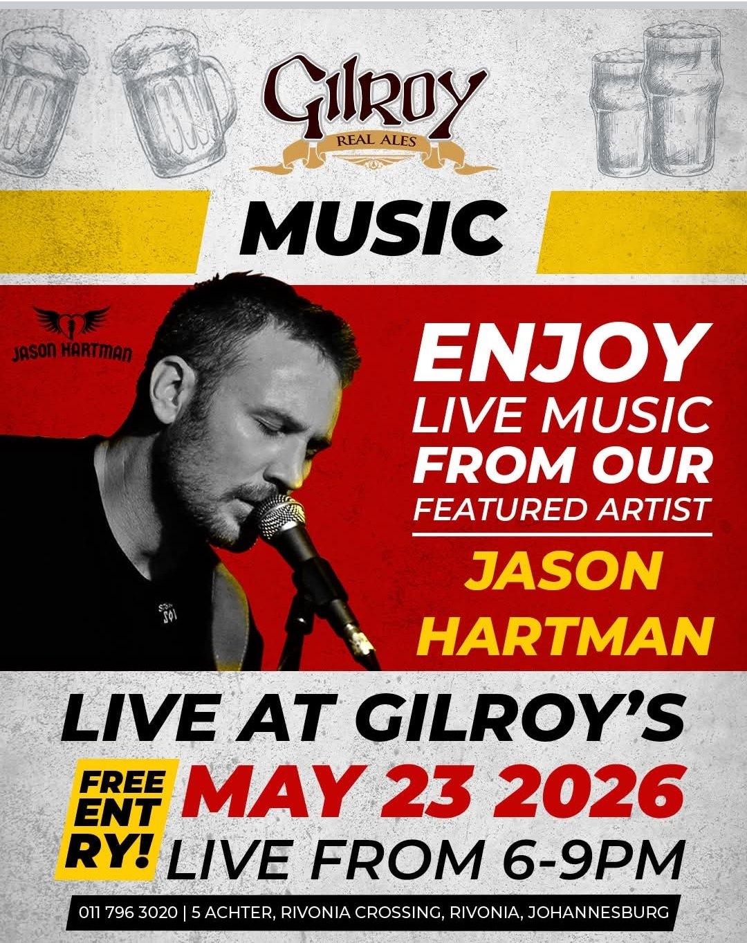 Jason Hartman @ Gilroy's, 23-05-2026 18:00 - Image 1