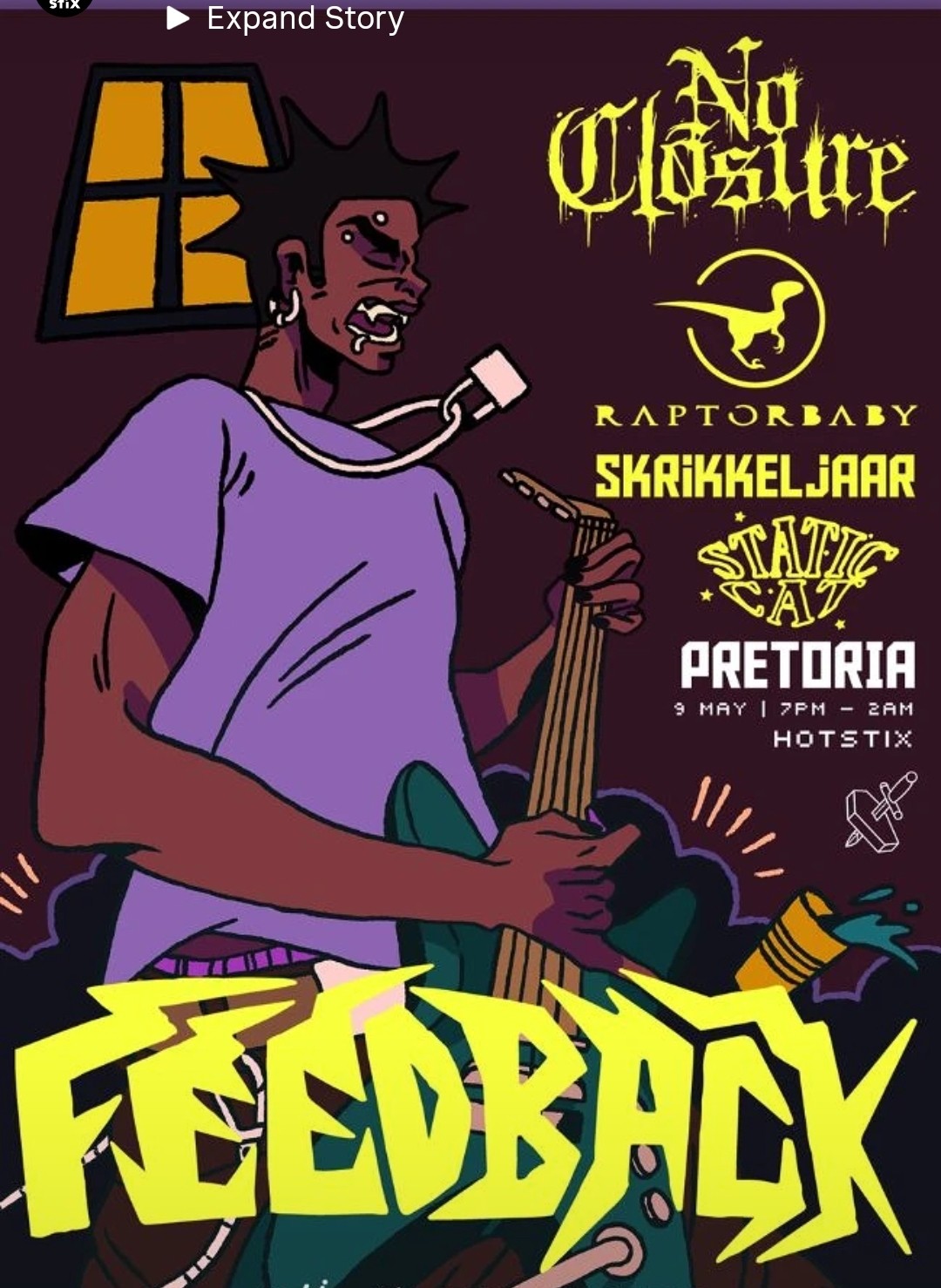 No Closure, Raptorbaby, Skrikkeljaar, Static Cat @ Hotstix, 09-05-2026 19:00 - Image 1