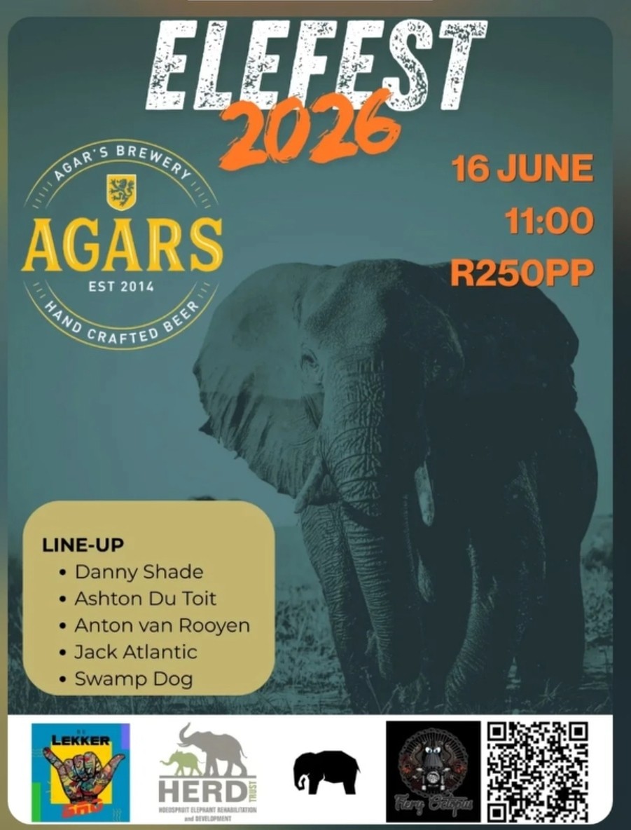 Elefest 2026 @ Agar's Brewery, 16-06-2026 11:00, R250