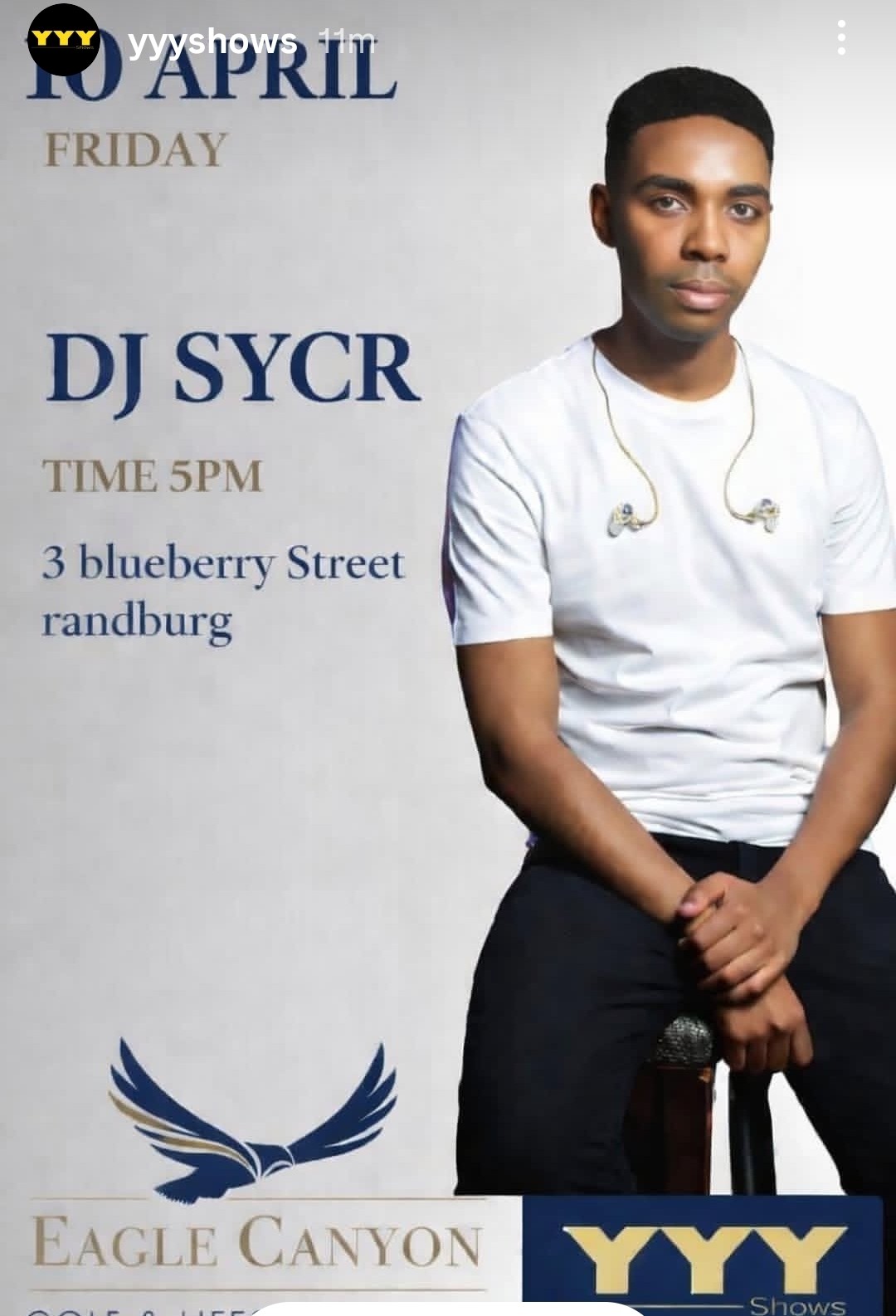 DJ SYCR @ Eagle Canyon Golf Estate, 10-04-2026 17:00 - Image 1