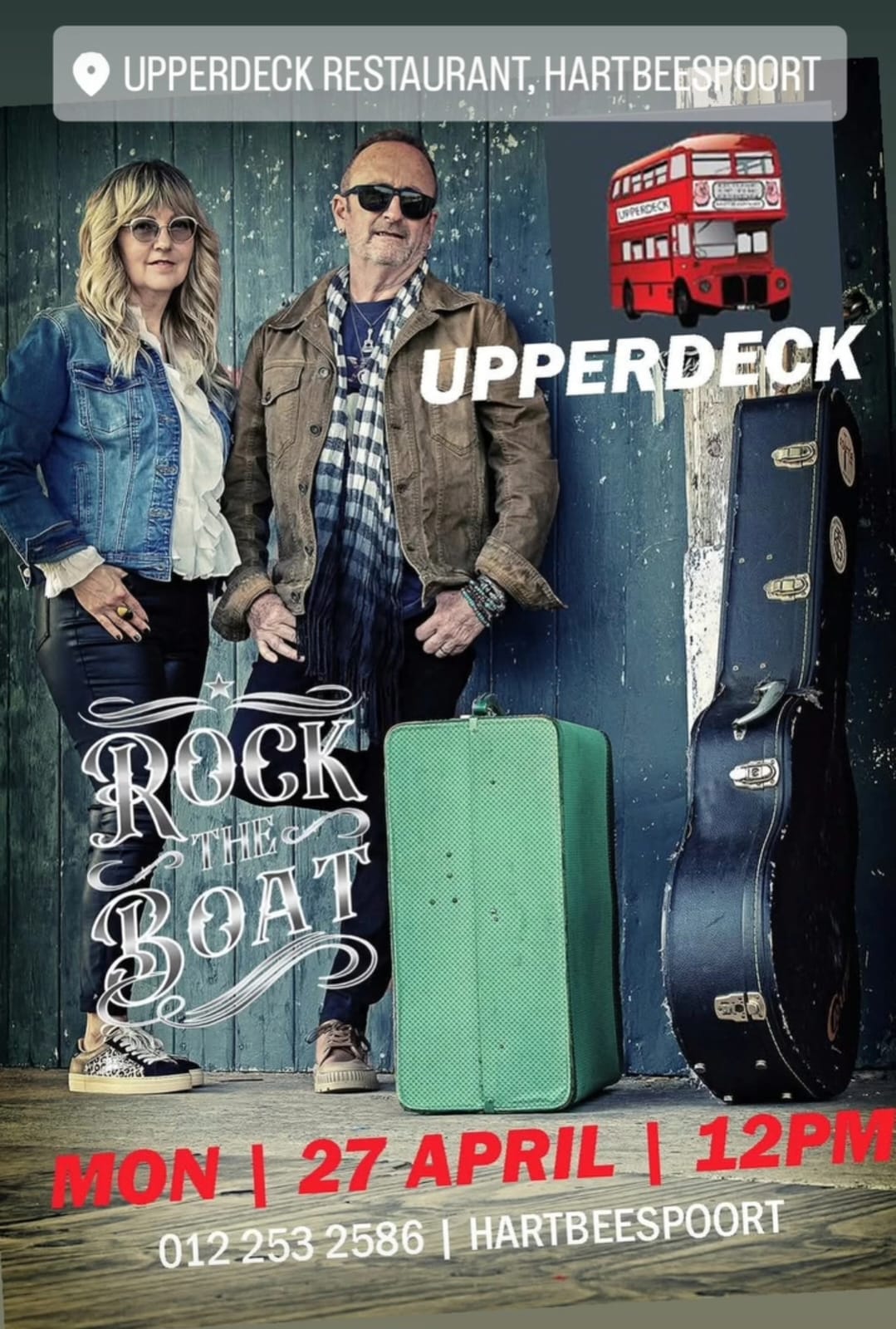 Rock the Boat @ Upperdeck Restaurant, Hartbeespoort, 27-04-2026 12:00