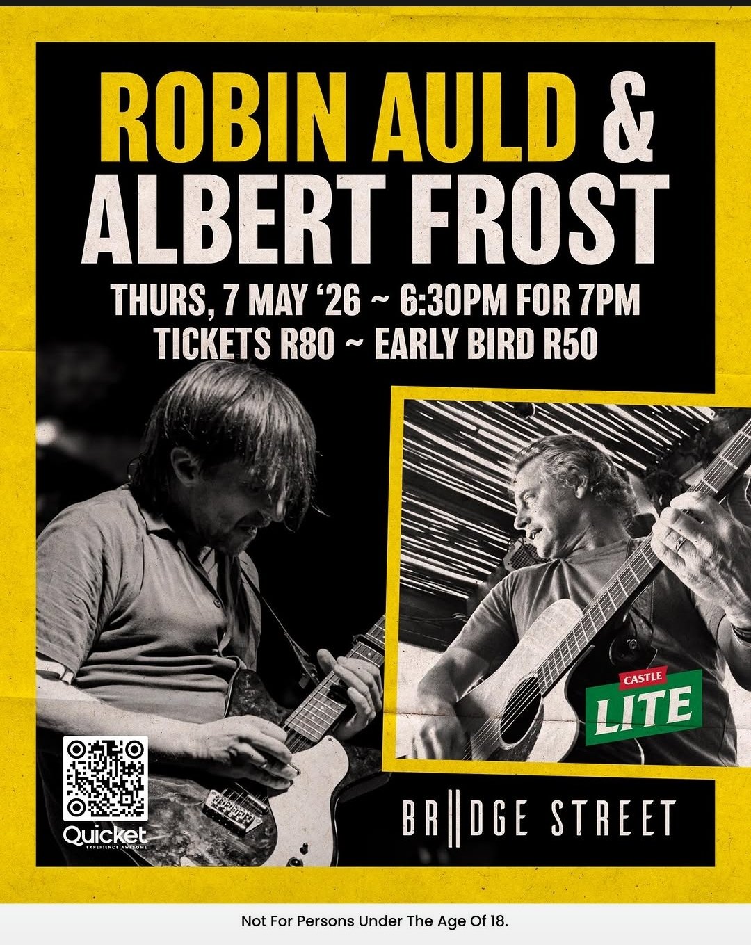 Robin Auld & Albert Frost @ Bridge Street, 07-05-2026 18:30, R80