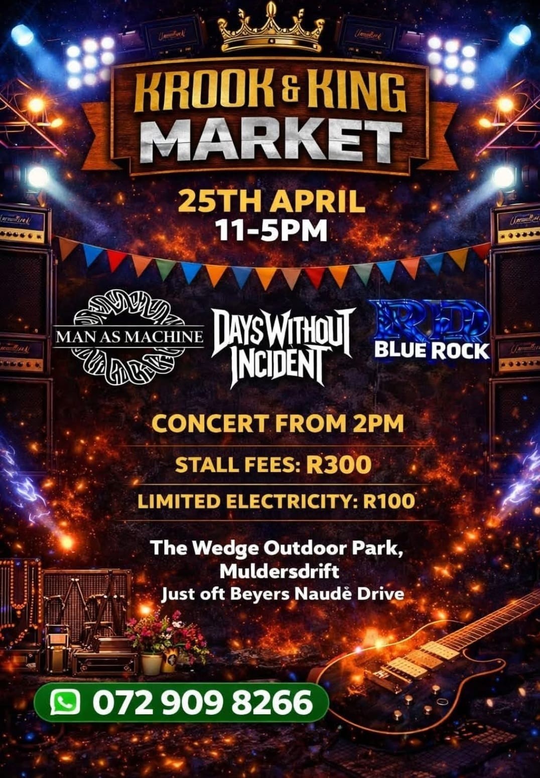 Man as Machine, Days Without Incident, Blue Rock @ The Wedge Outdoor Park, 25-04-2026 11:00, R100
