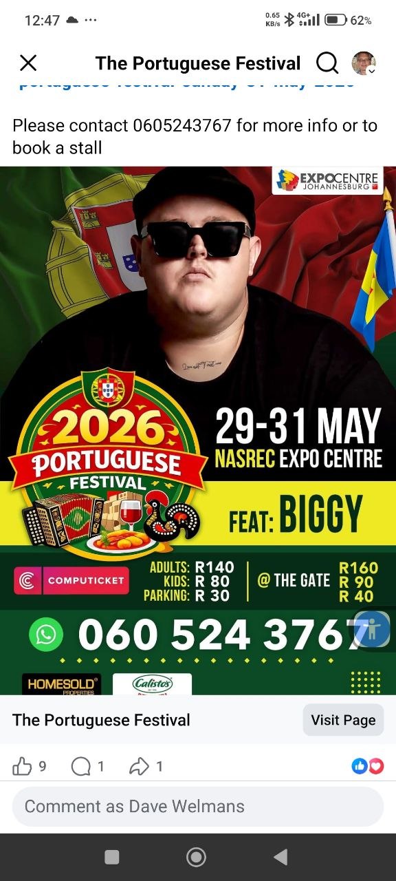 Biggy @ Nasrec Expo Centre, 29 May 2026, R140