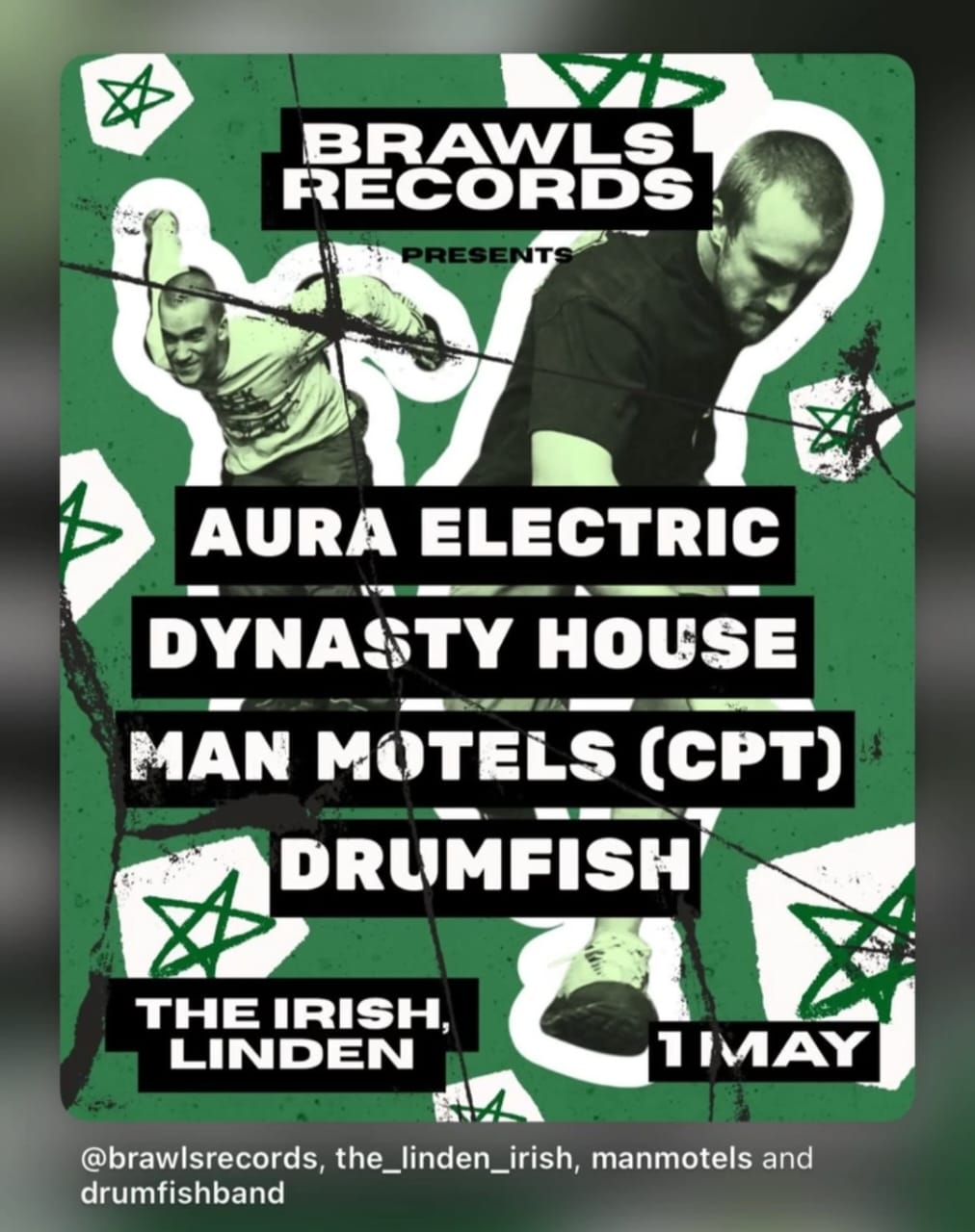 Aura Electric, Dynasty House, Man Motels (CPT), Drumfish @ Irish Club, 01-05-2026