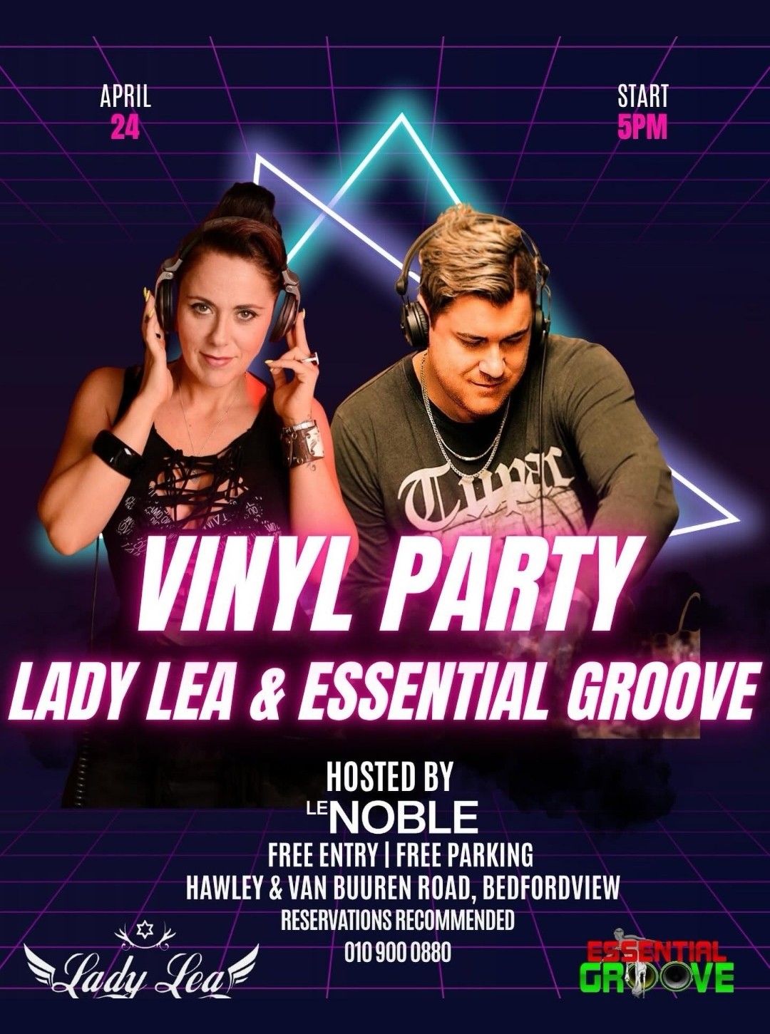 Lady Lea & Essential Groove @ Le Noble, Hawley & Van Buuren Road, Bedfordview, 24-04-2026 17:00