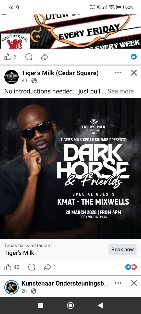 KMAT • THE MIXWELLS @ Tiger's Milk, 28 March 2026 16:00, Free