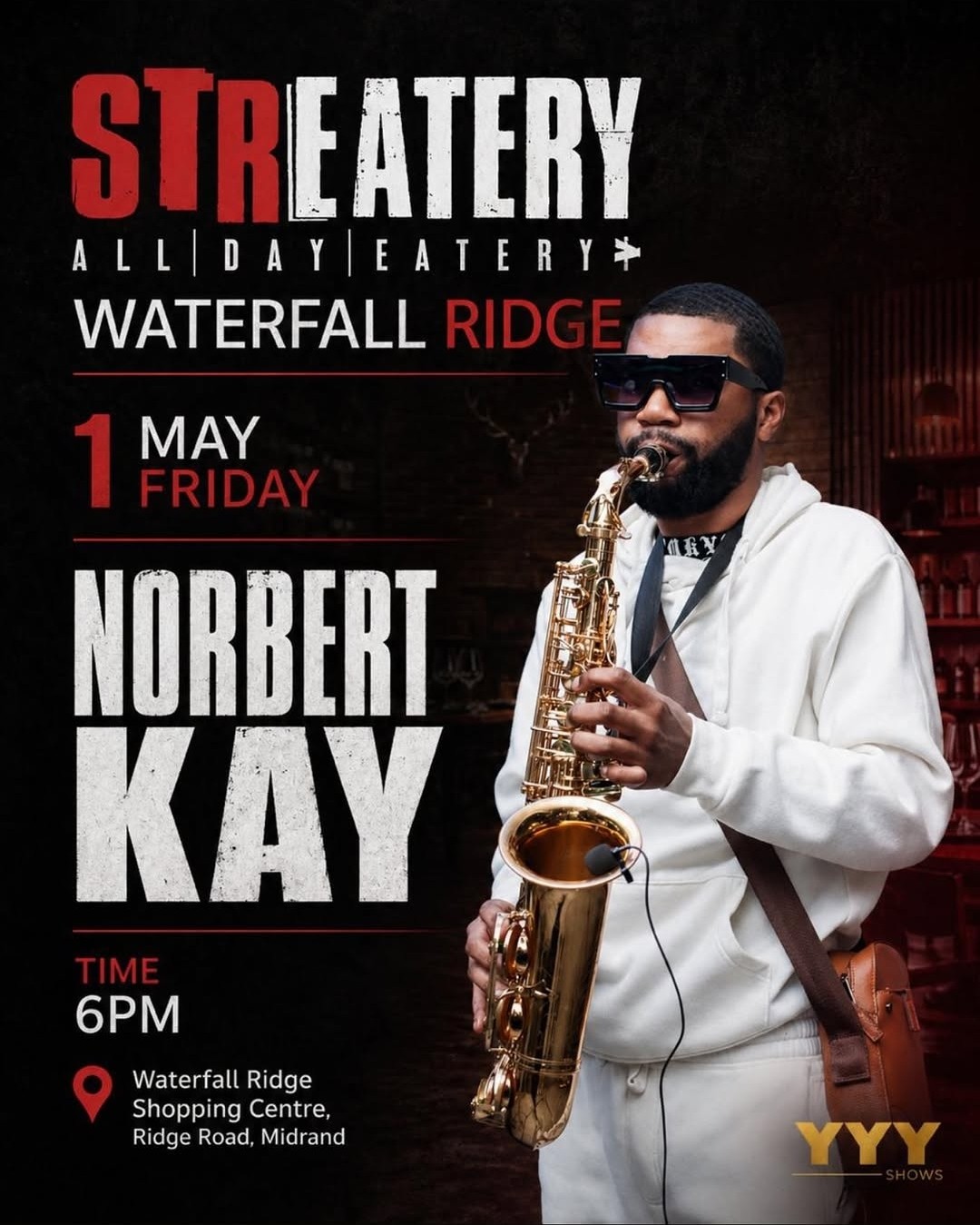 Norbert Kay @ Streatery Lifestyle, Waterfall, 01-05-2026 18:00 - Image 1