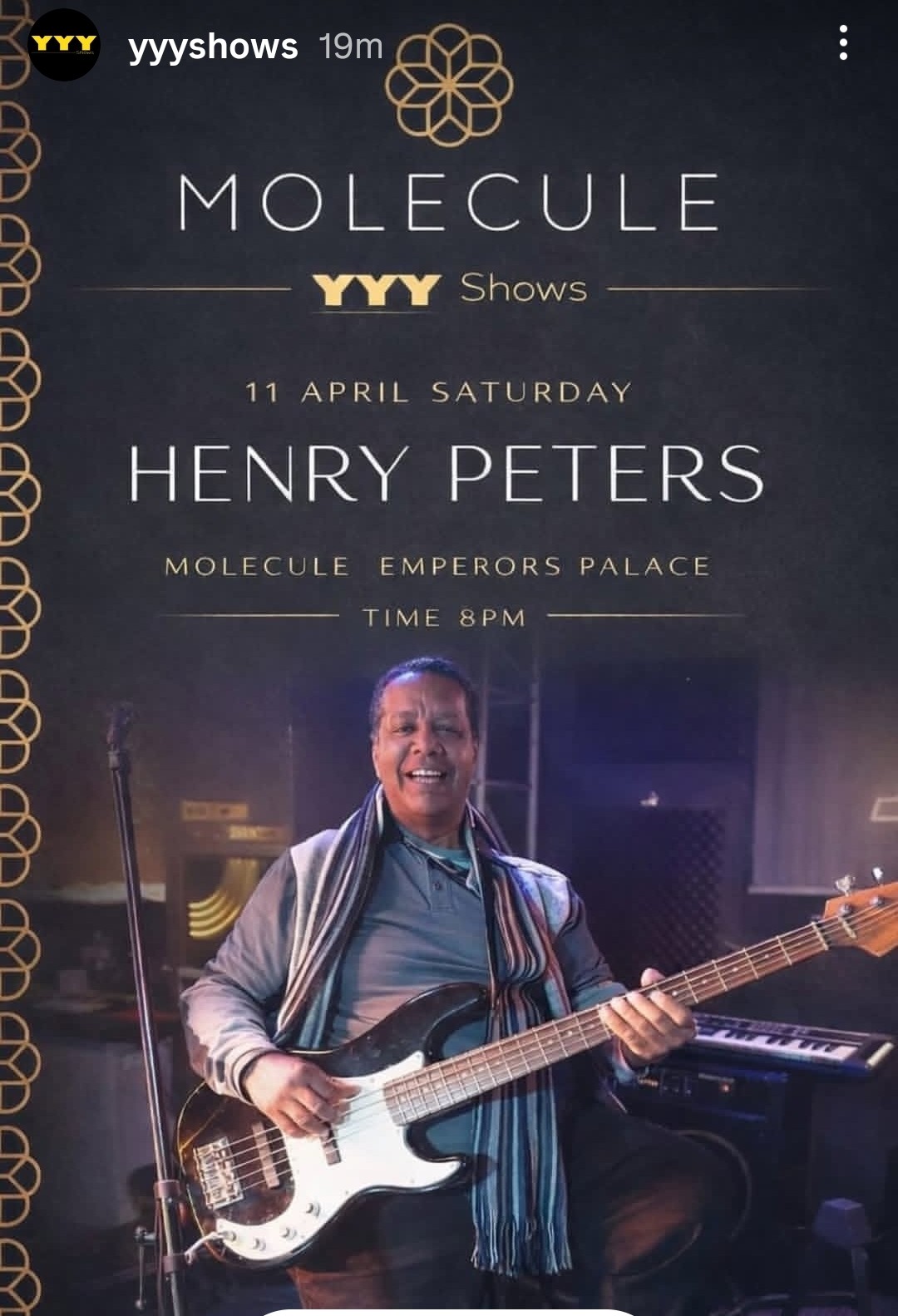 Henry Peters @ Molecule Emperors Palace, 11-04-2026 20:00